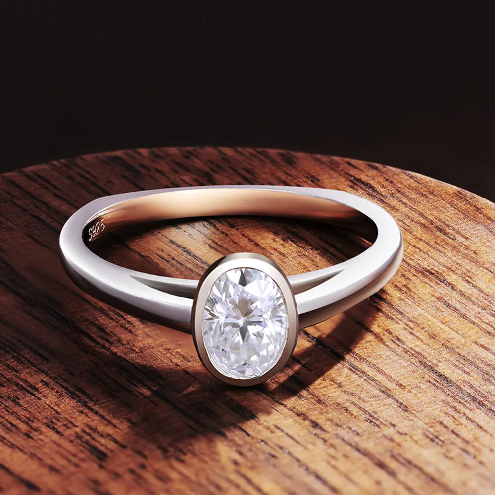 Doris Lessing Moissanite Ring - 1+ Carat - Oxford Jewellery™