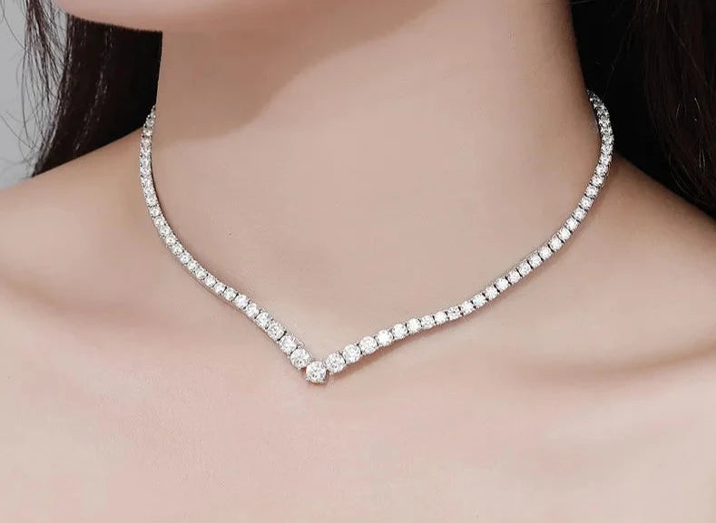 britannia petite crest moissanite necklace - oxford jewellery™