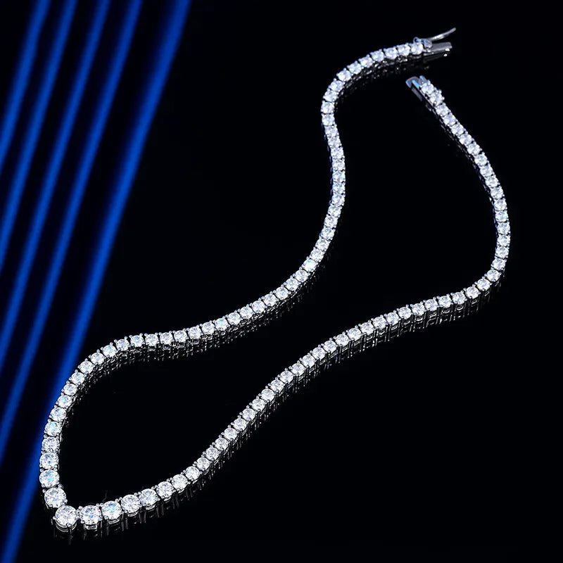 britannia petite crest moissanite necklace - oxford jewellery™