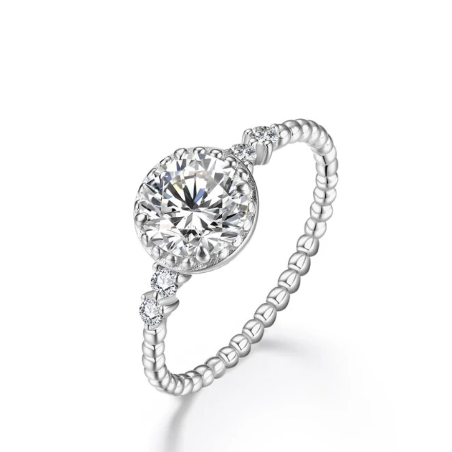 nina bawden moissanite ring - 1 carat - oxford jewellery™