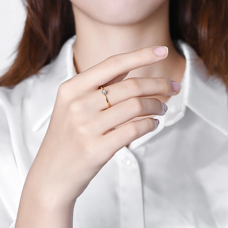 majorie bowen moissanite ring - 0.2 carat - oxford jewellery™