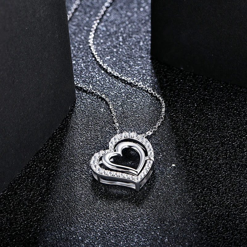 regal britannia heart moissanite necklace - oxford jewellery™