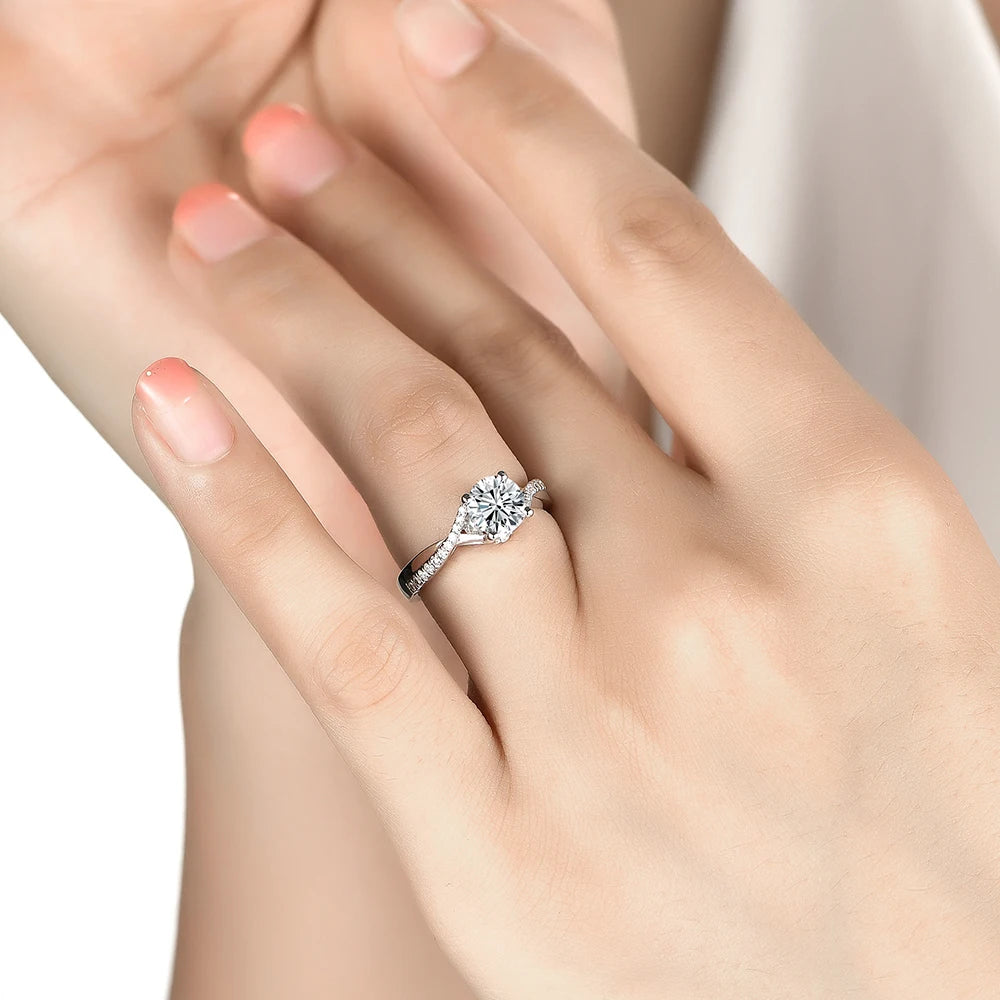 hester chapone moissanite ring - 1 carat - oxford jewellery™