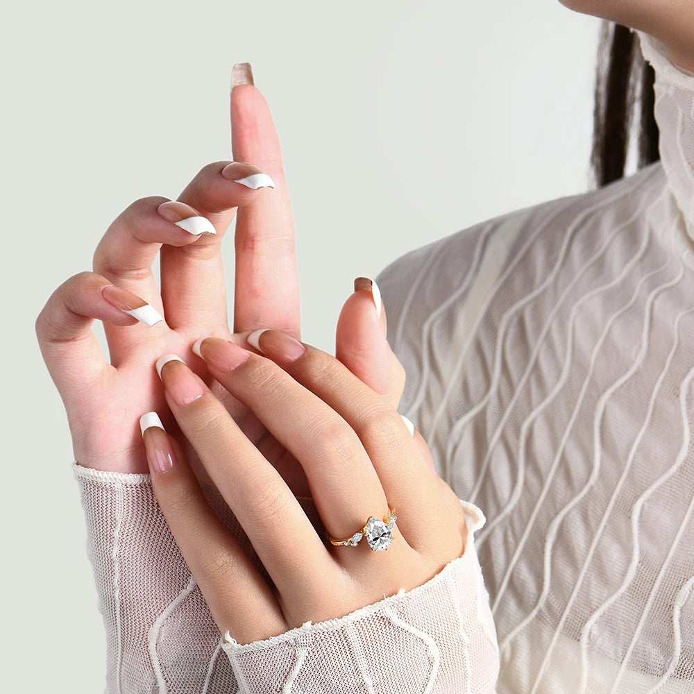 Margaret Kennedy Moissanite Ring - 2 Carat - Oxford Jewellery™