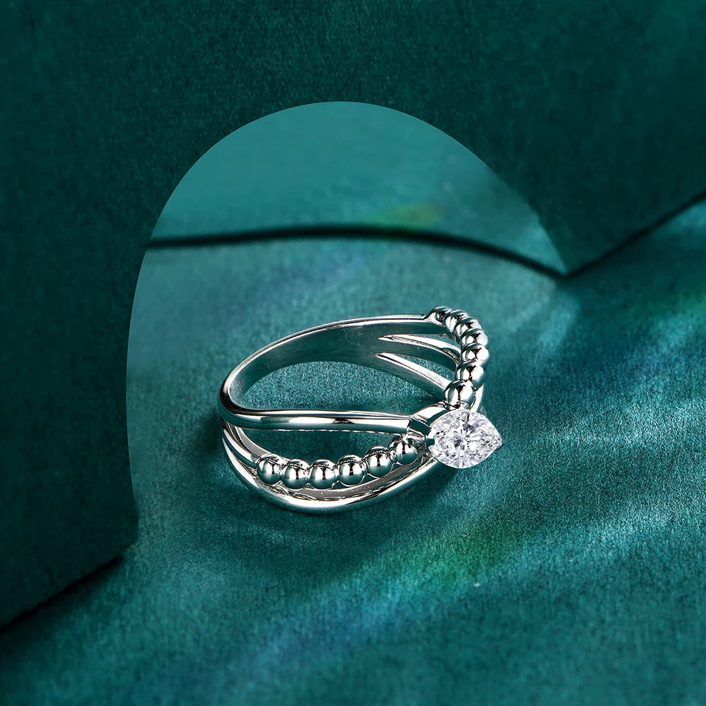Edith Sitwell Moissanite Ring - 0.50 Carat - Oxford Jewellery™