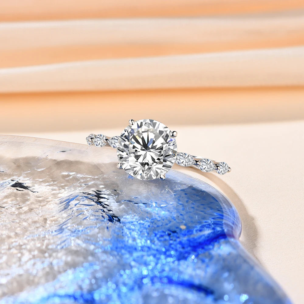 Mary Wesley Moissanite Ring - 3 Carat - Oxford Jewellery™