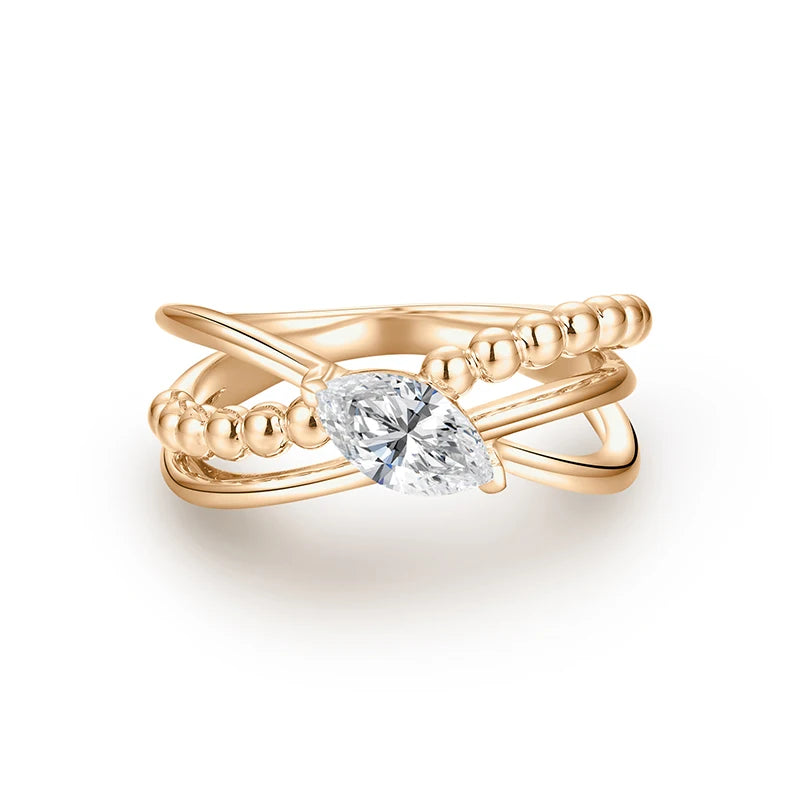 Edith Sitwell Moissanite Ring - 0.50 Carat - Oxford Jewellery™