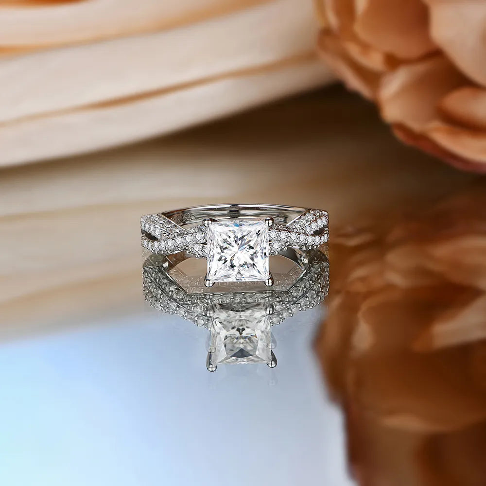 mary collyer moissanite ring - 2 carat - oxford jewellery™