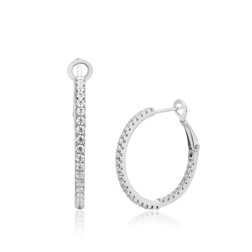 trendy alternative diamond hoop earrings, offering a unique and ethical choice.
