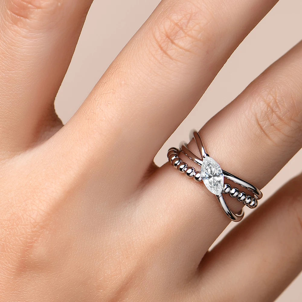 Edith Sitwell Moissanite Ring - 0.50 Carat - Oxford Jewellery™