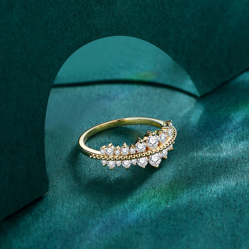georgette heyer moissanite ring - 0.5 carat - oxford jewellery™