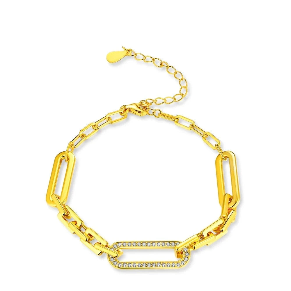 Moissanite bracelet featuring lab created diamonds