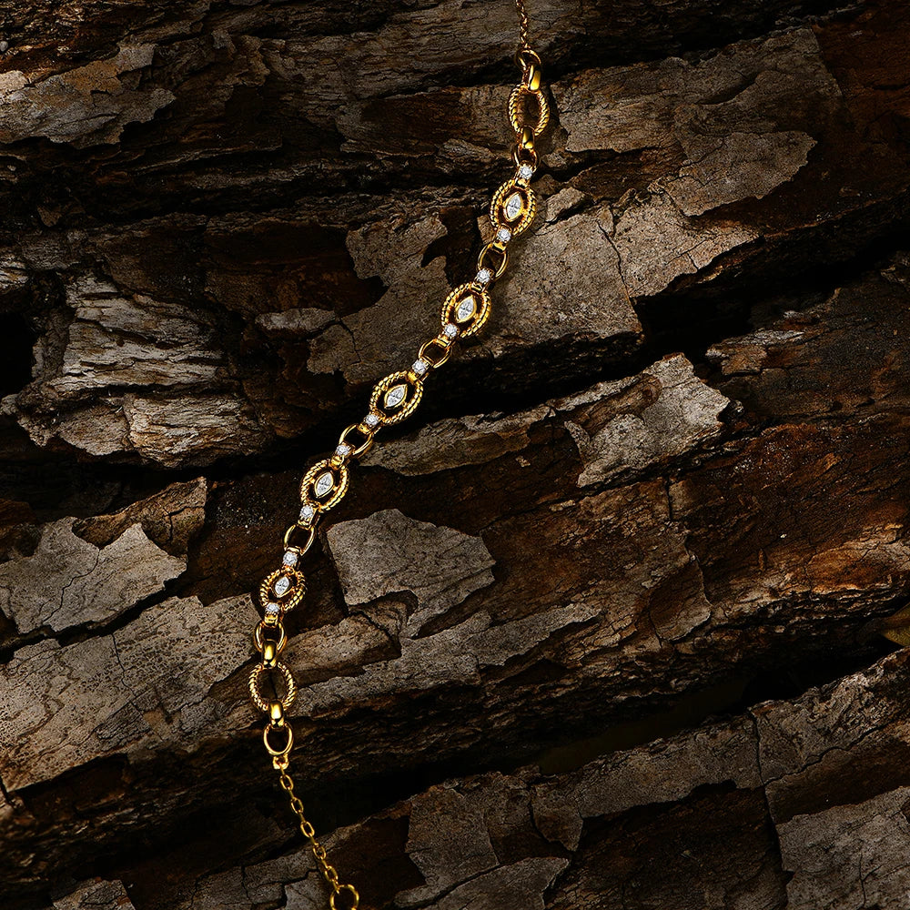 stunning infinity jewelry symbolizing eternal love, crafted with premium moissanite diamonds and gold.