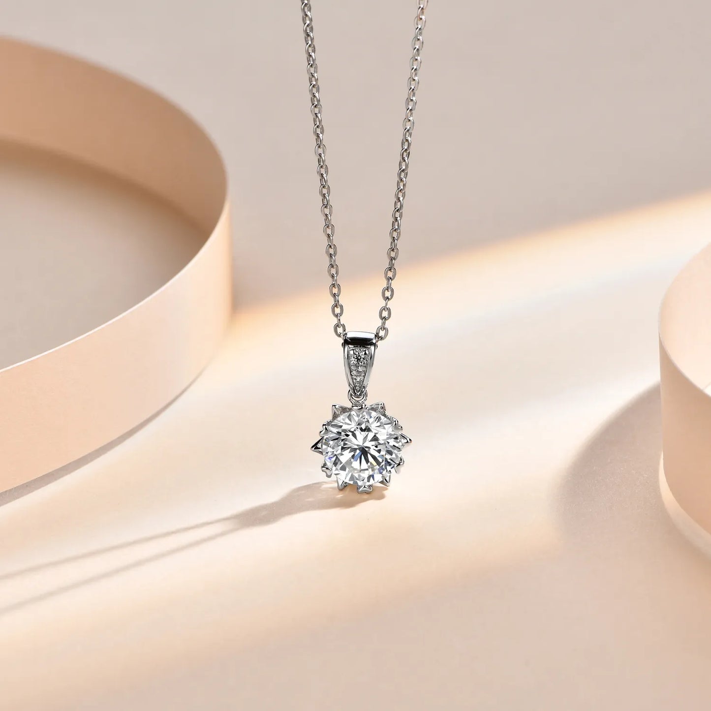 London Rainbow Colourful Moissanite Necklace - Oxford Jewellery™