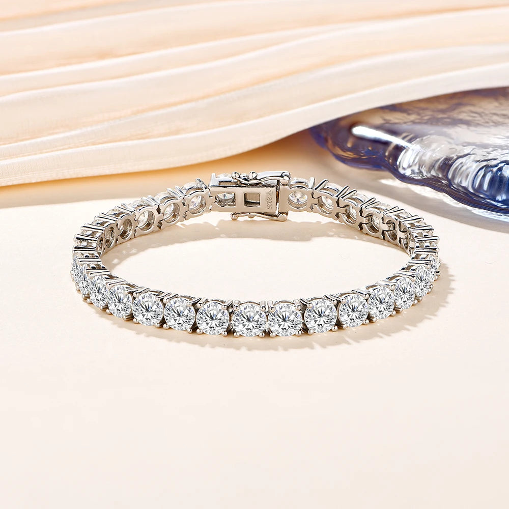 a beautifully crafted diamond bracelet, perfect for adding elegance to any outfit.