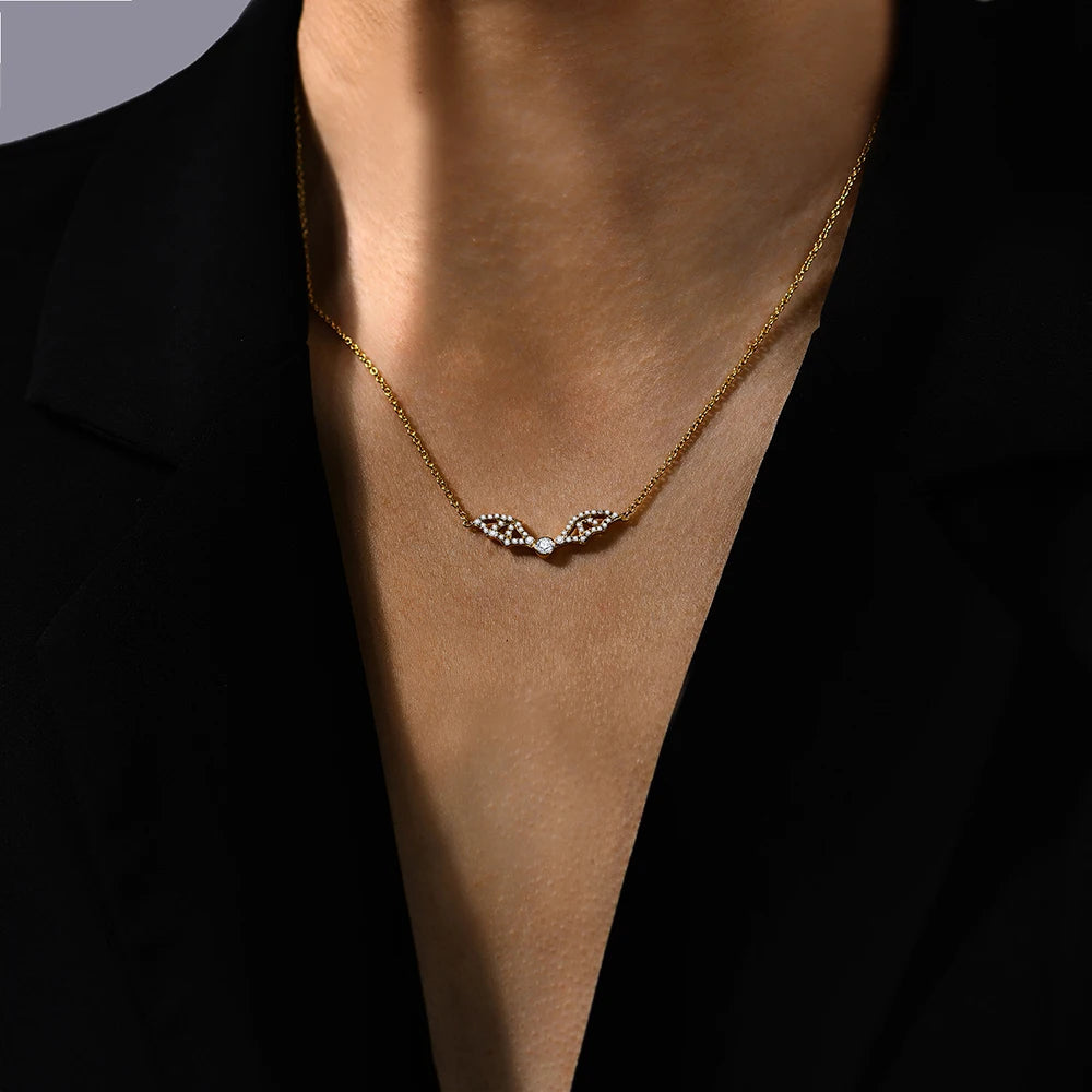 Oxford Nightingale Symphony Moissanite Necklace - Oxford Jewelleryâ„¢