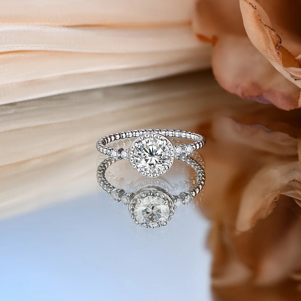 nina bawden moissanite ring - 1 carat - oxford jewellery™