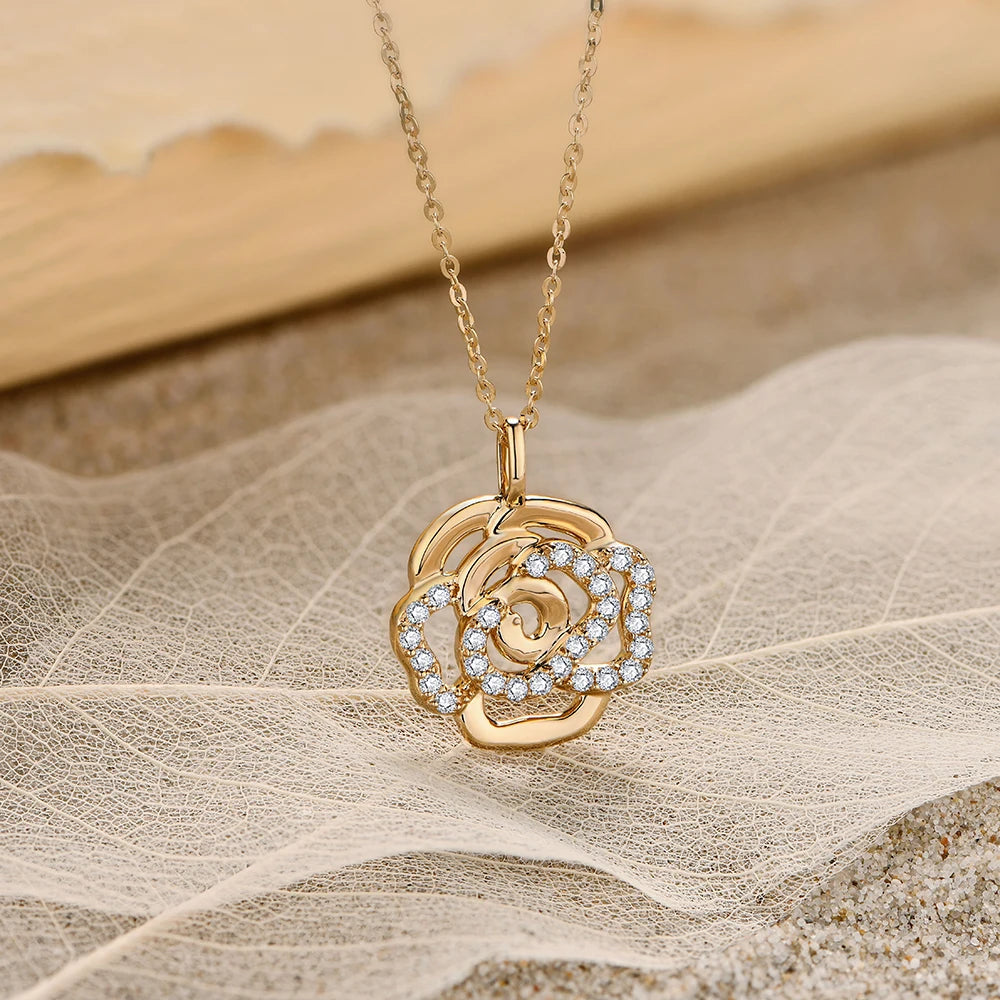 london botanic garden moissanite necklace - oxford jewellery™