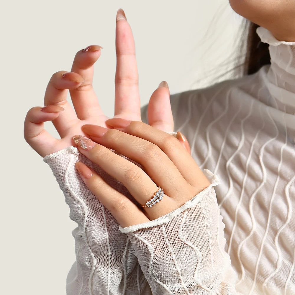 georgette heyer moissanite ring - 0.5 carat - oxford jewellery™