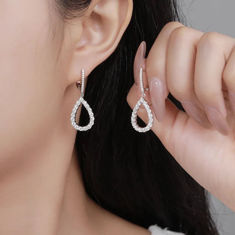 Geometric Brilliance Moissanite Earrings - Oxford Jewellery™