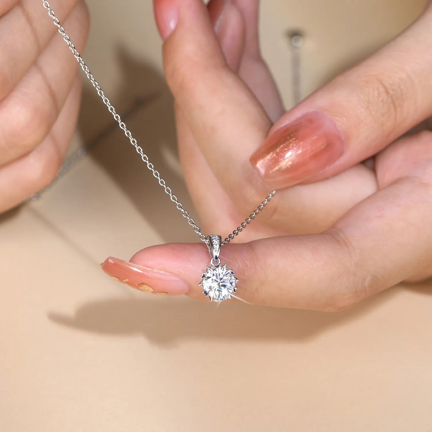 London Rainbow Colourful Moissanite Necklace - Oxford Jewellery™