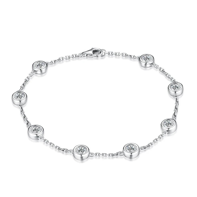 Diamond bangles shown on a white background
