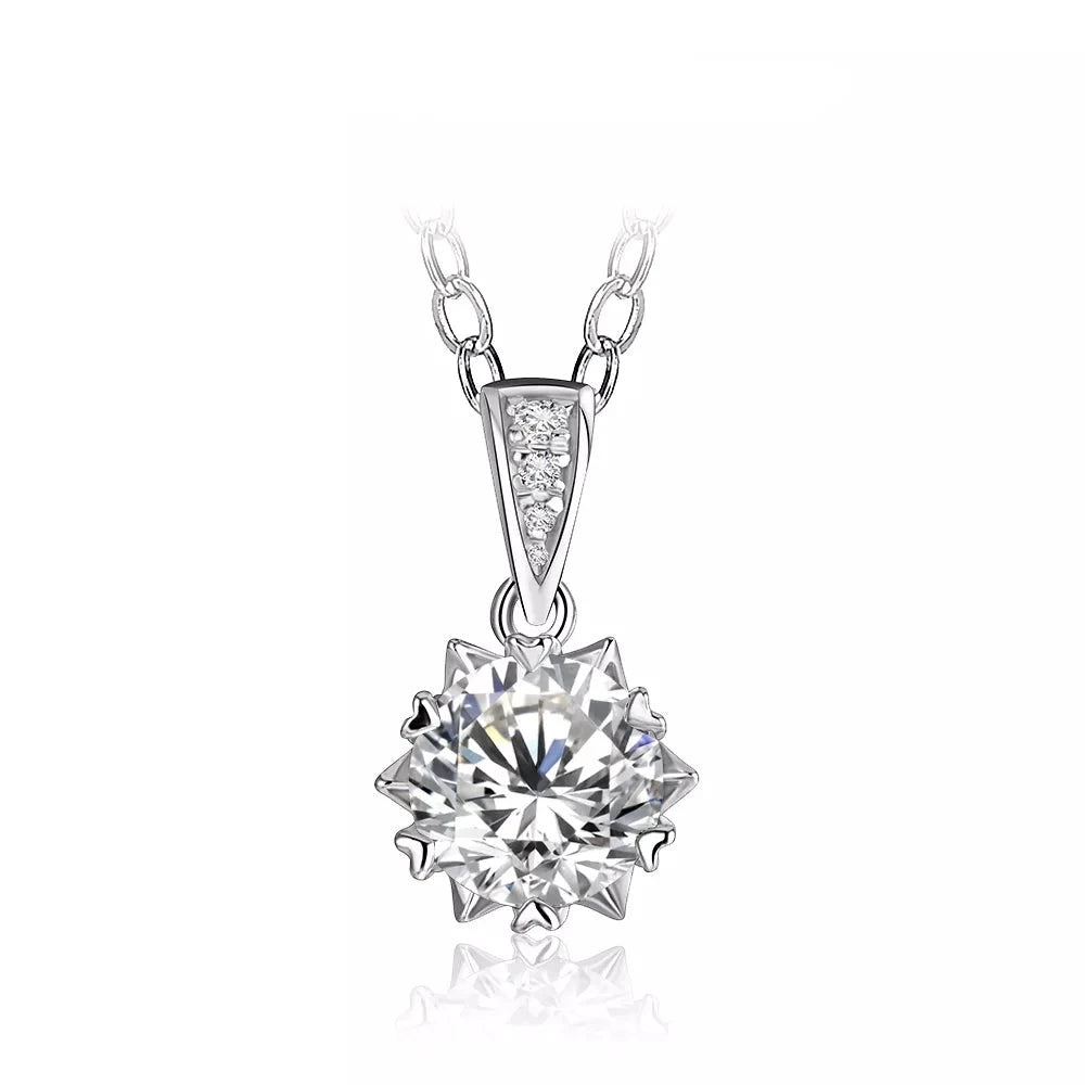 London Rainbow Colourful Moissanite Necklace - Oxford Jewellery™