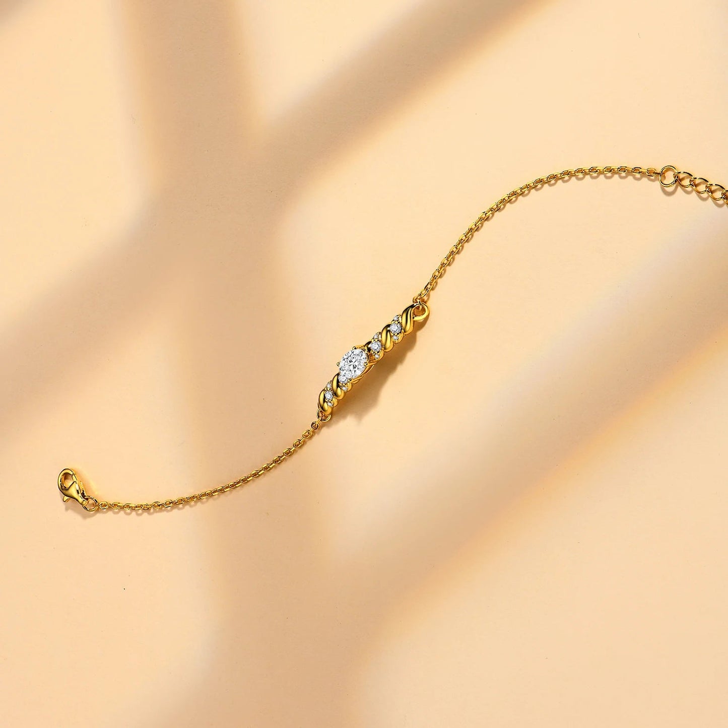 Moissanite diamond bracelet for woman featuring a special design