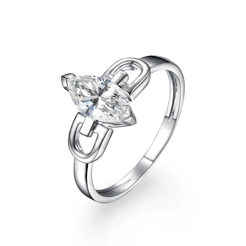 antonia white moissanite ring - 1 carat - oxford jewellery™