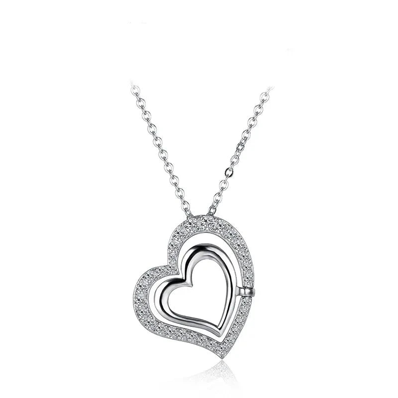 regal britannia heart moissanite necklace - oxford jewellery™