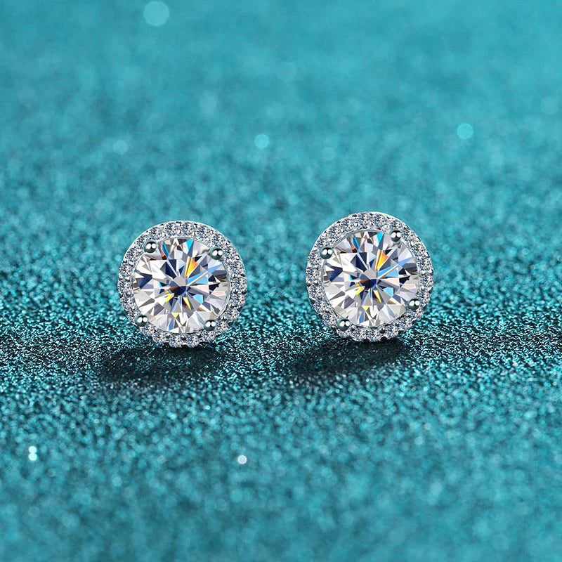 incredible moissanite earrings with lab grown moissanite diamond