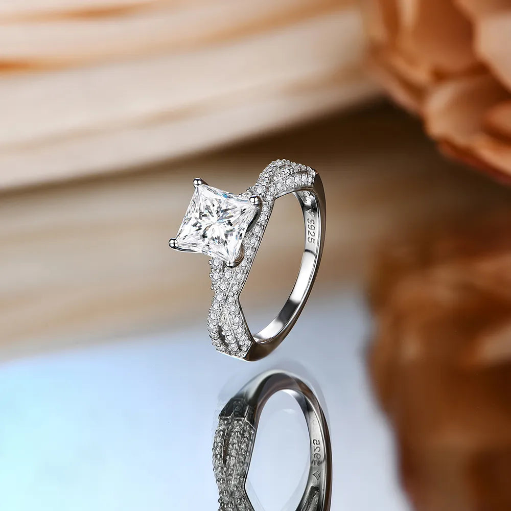 mary collyer moissanite ring - 2 carat - oxford jewellery™