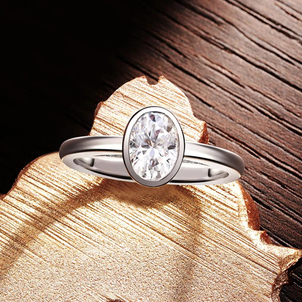 doris lessing moissanite ring - 1+ carat - oxford jewellery™