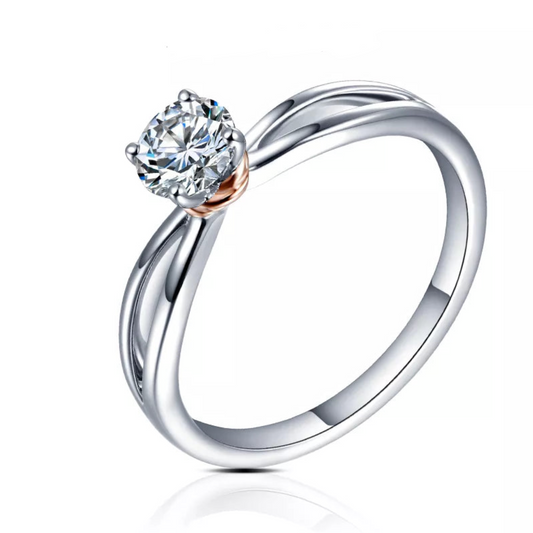 Rosamond Lehmann Moissanite Ring - 0.5 Carat - Oxford Jewellery™