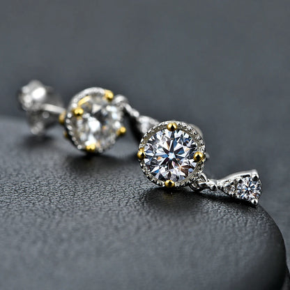 Oxford Clepsydra Moissanite Earrings - Oxford Jewellery™