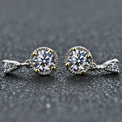 Oxford Clepsydra Moissanite Earrings - Oxford Jewellery™