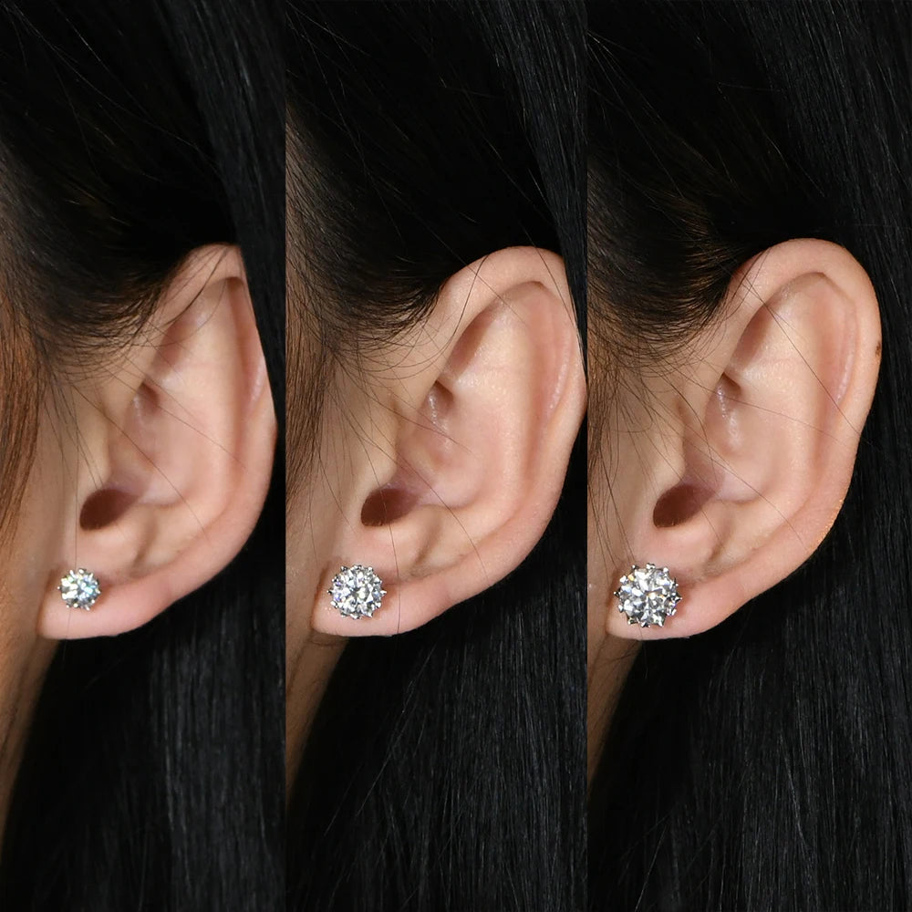 heartbeat moissanite stud earrings - oxford jewellery™