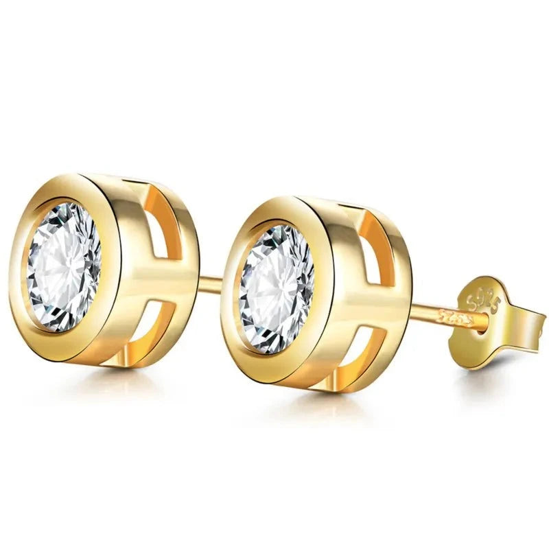 flamborough lighthouse moissanite stud earrings - oxford jewellery™