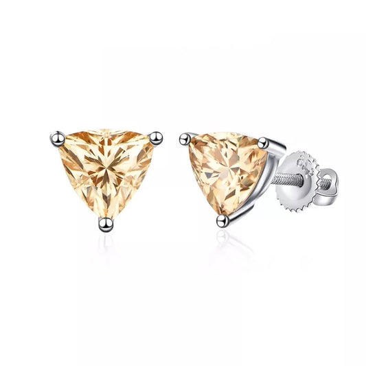 Unique Trillion-Cut British Sparkle Moissanite Earrings - Oxford Jewellery™