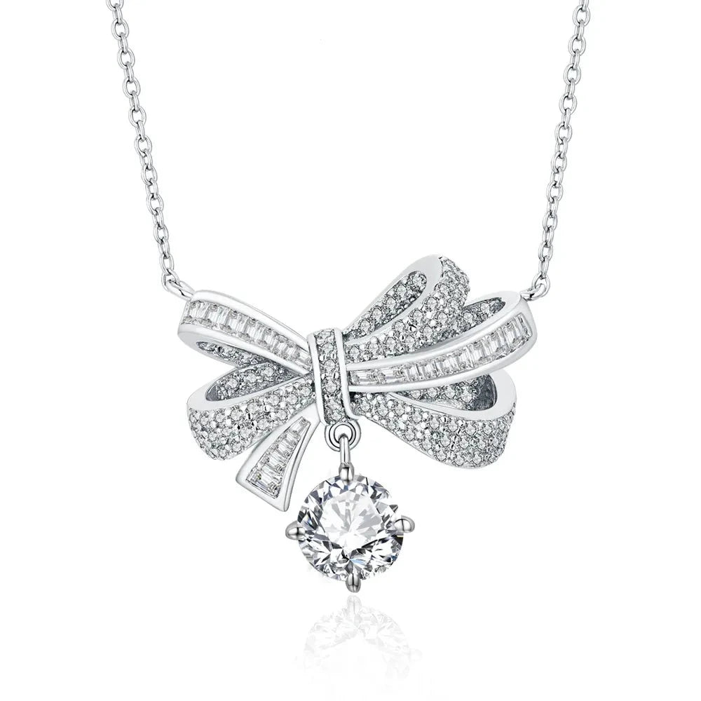 covent garden ribbon moissanite necklace - oxford jewellery™