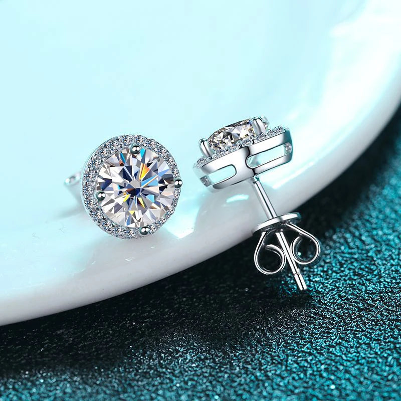 london sparkle moissanite earrings - oxford jewellery™