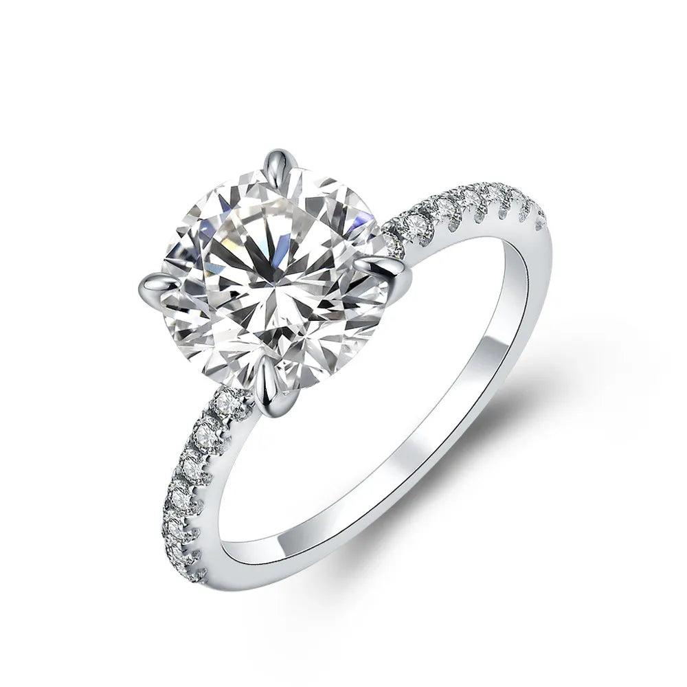 elizabeth b. browning moissanite ring - 3 carat - oxford jewellery™