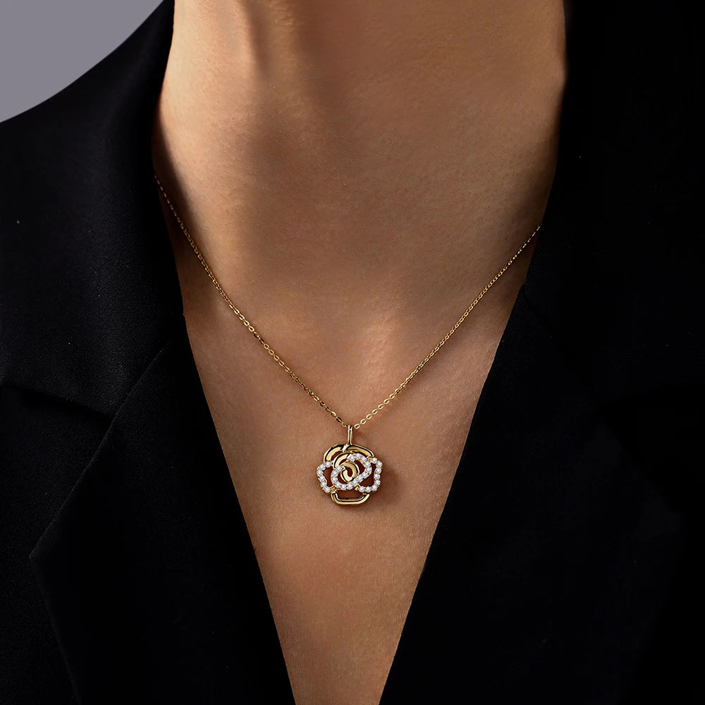 London Botanic Garden Moissanite Necklace - Oxford Jewellery™