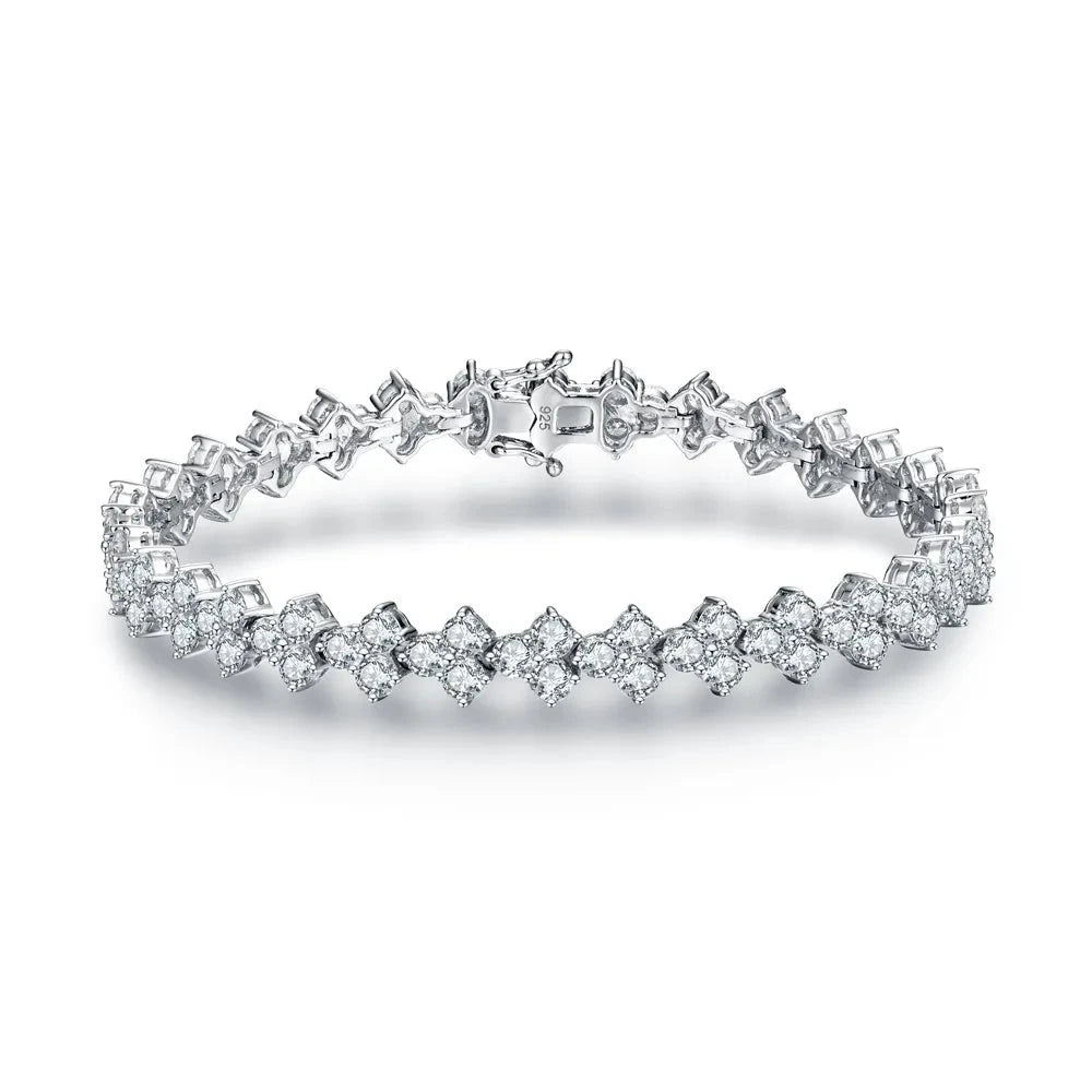 britannia's eternal charm moissanite bracelet - oxford jewellery™