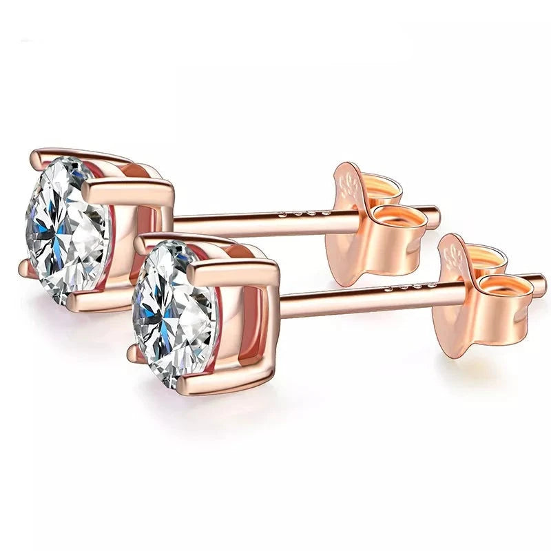 oxford rainbow moissanite stud earrings - oxford jewellery™