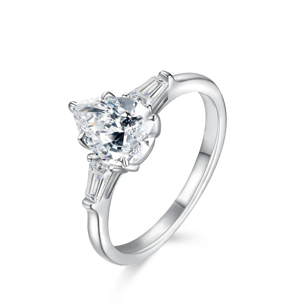 hannah more moissanite ring - 2 carat - oxford jewellery™