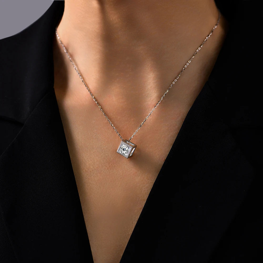 hyde park majesty cubic moissanite necklace - oxford jewellery™