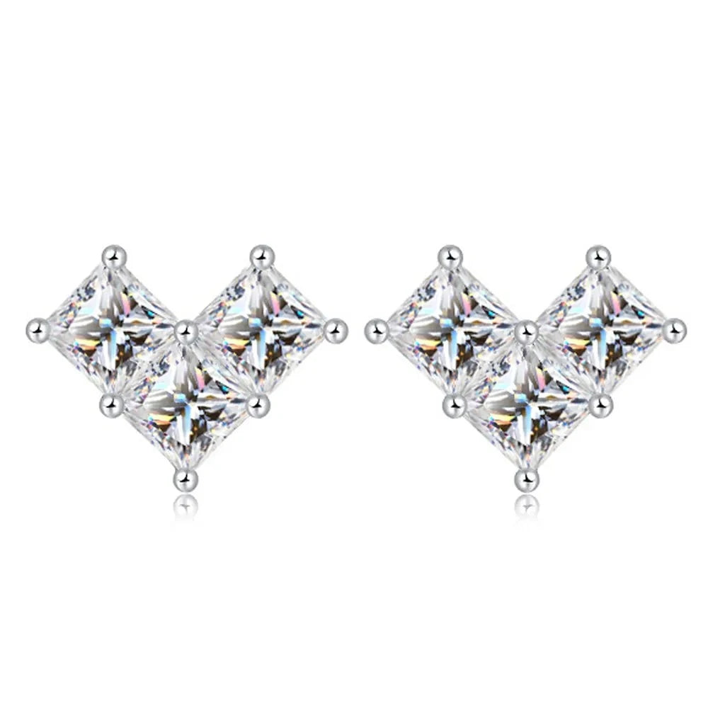 british heritage trio moissanite earrings - oxford jewellery™