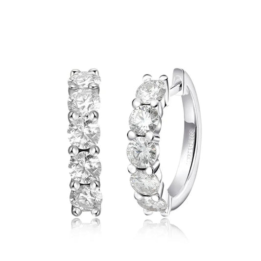 Oxfordshire Loop Moissanite Earrings - Oxford Jewellery™