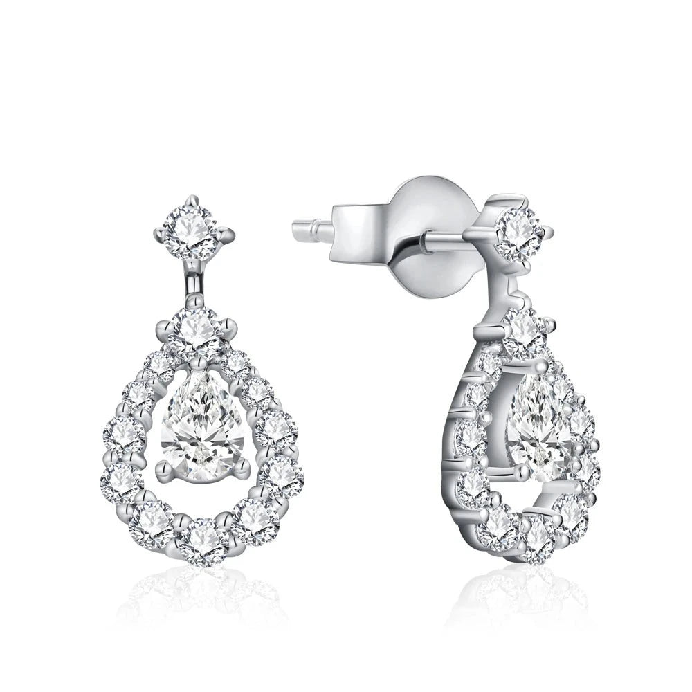 sovereign splendor moissanite earrings - oxford jewellery™